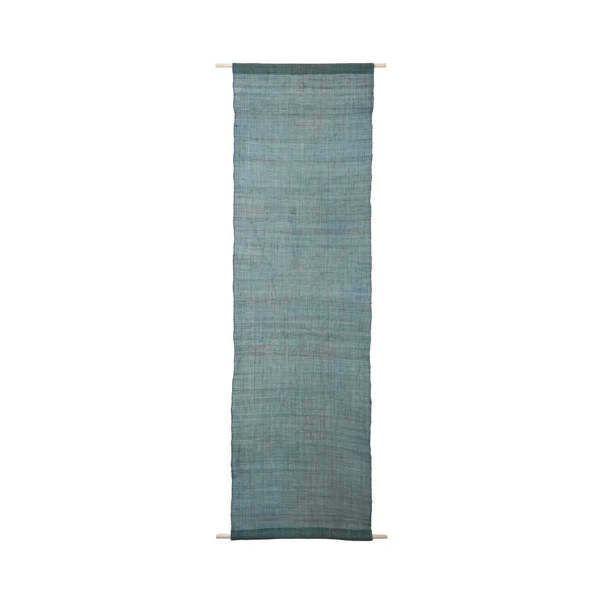 Ramie Cloth Panel — Teal Umber
