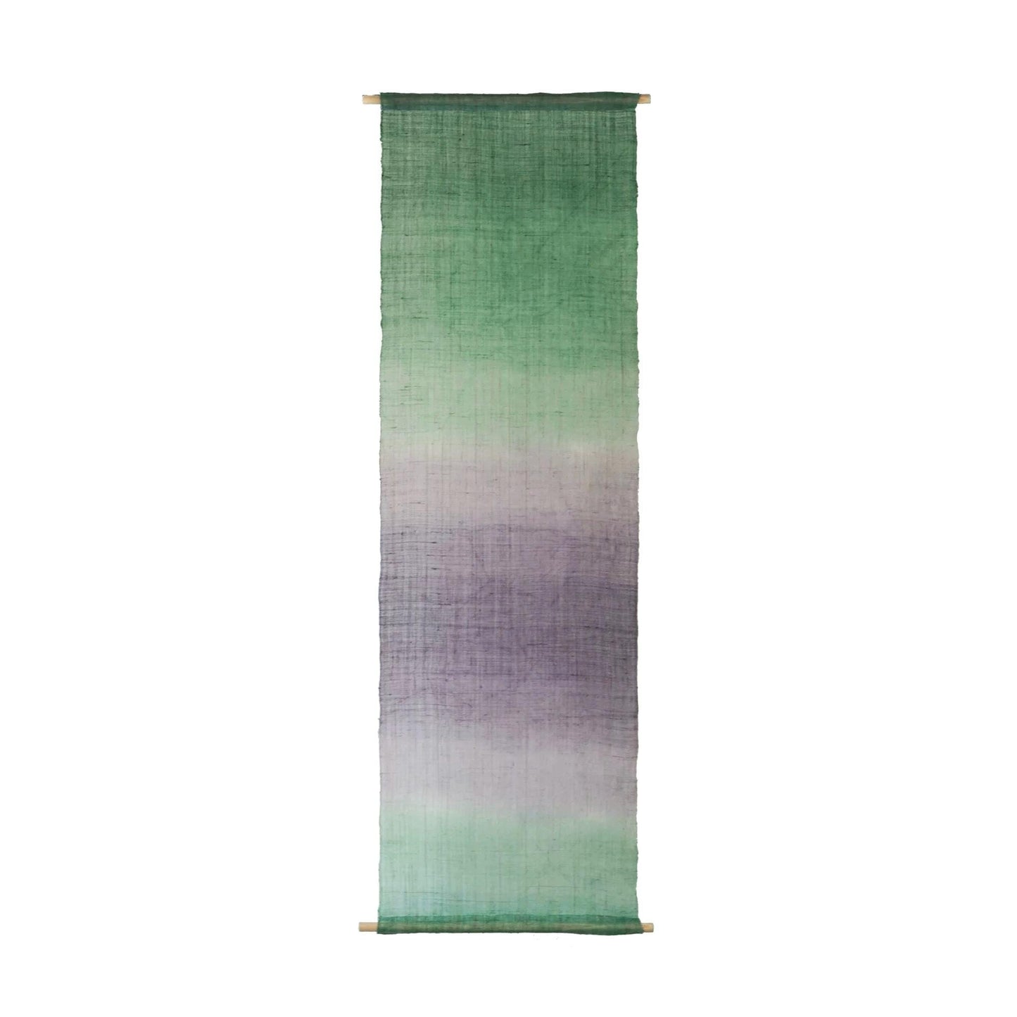 room scene featuring Ramie Ombre — Violet Mist hung by a window or doorway