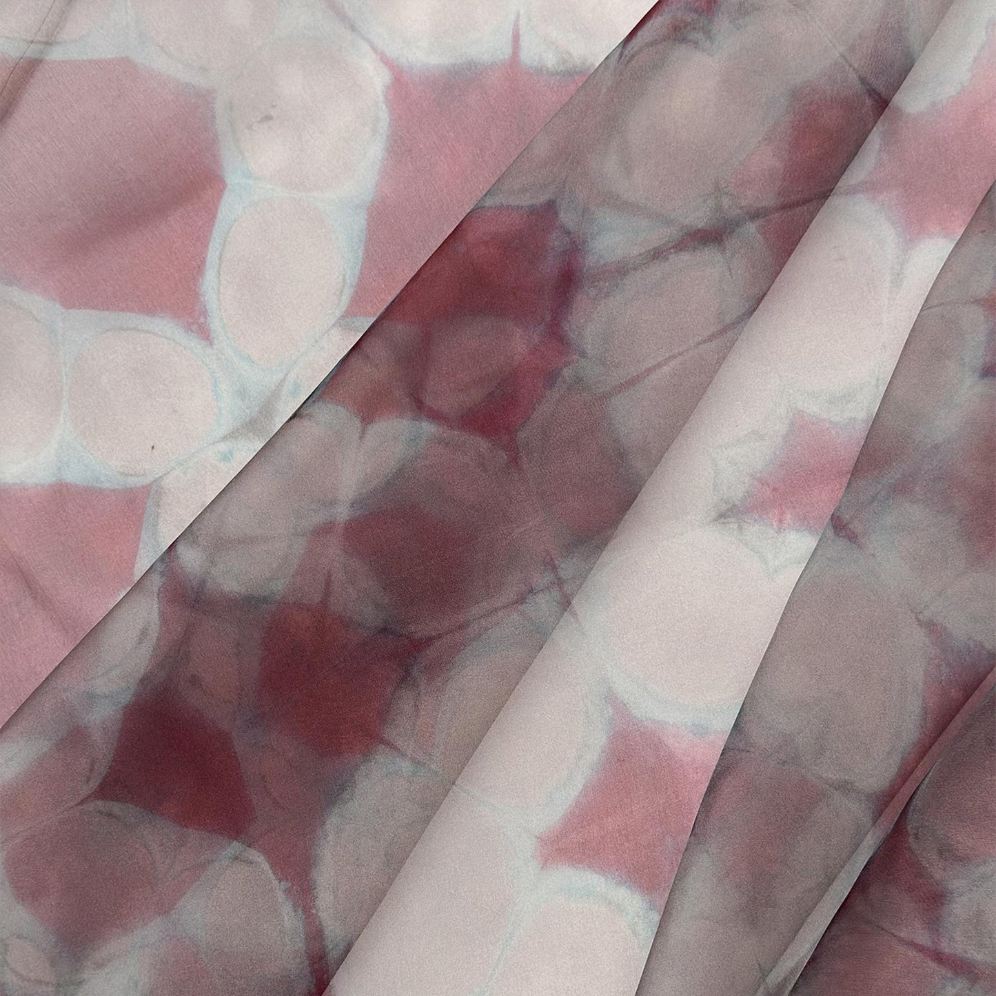 lifestyle scene featuring Organza — Mist Purple as a decorative textile wall