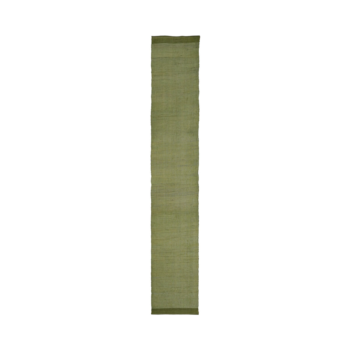 Narrow Ramie Wall Hanging — Wine Olive Blossom