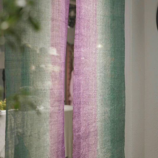 alternate view of Ramie Ombre — Violet Mist in a styled interior
