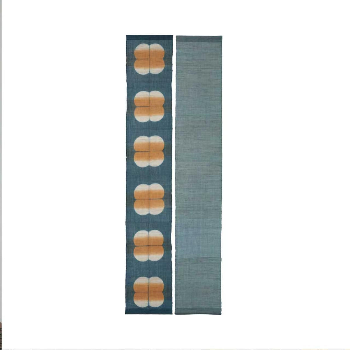 Schmaler Wandbehang aus Ramie – Field Grid