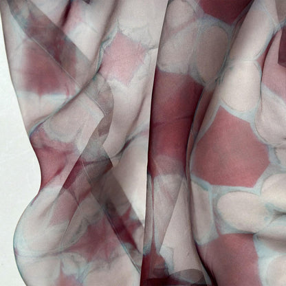 detail view of Organza — Mist Purple showing the translucent plant-dyed texture