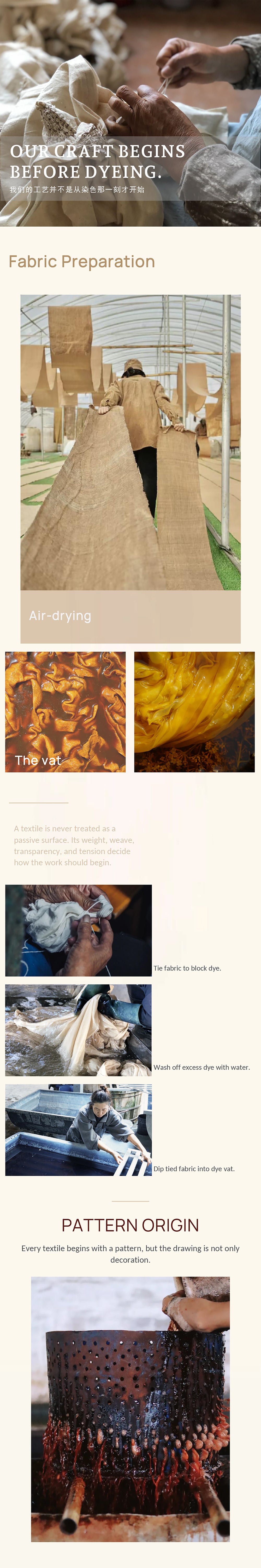 LiBu hand-dyeing craft full-width artwork image