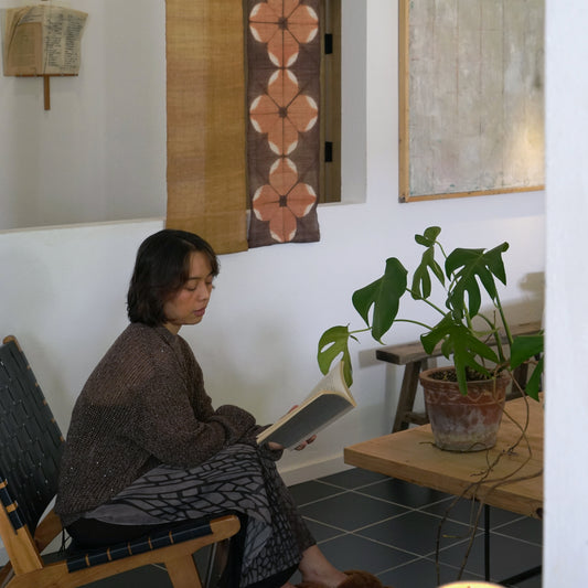 Narrow Ramie Wall Hanging — Clay Bloom