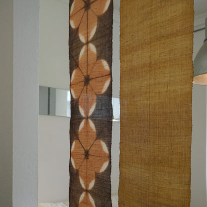Schmaler Wandbehang aus Ramie – Field Grid