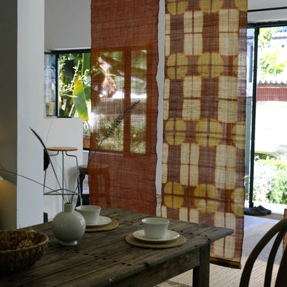 Ramie Cloth Panel — Rust Umber