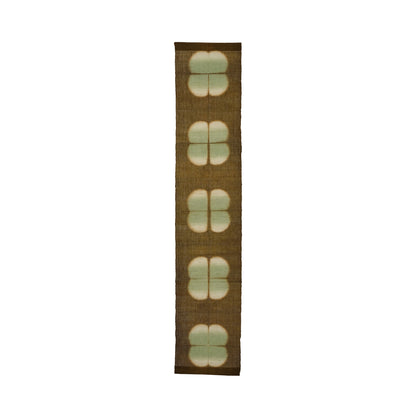 Schmaler Wandbehang aus Ramie – Field Grid