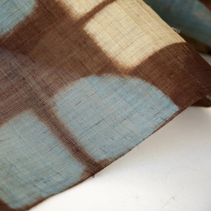 Ramie Cloth Panel — Teal Umber