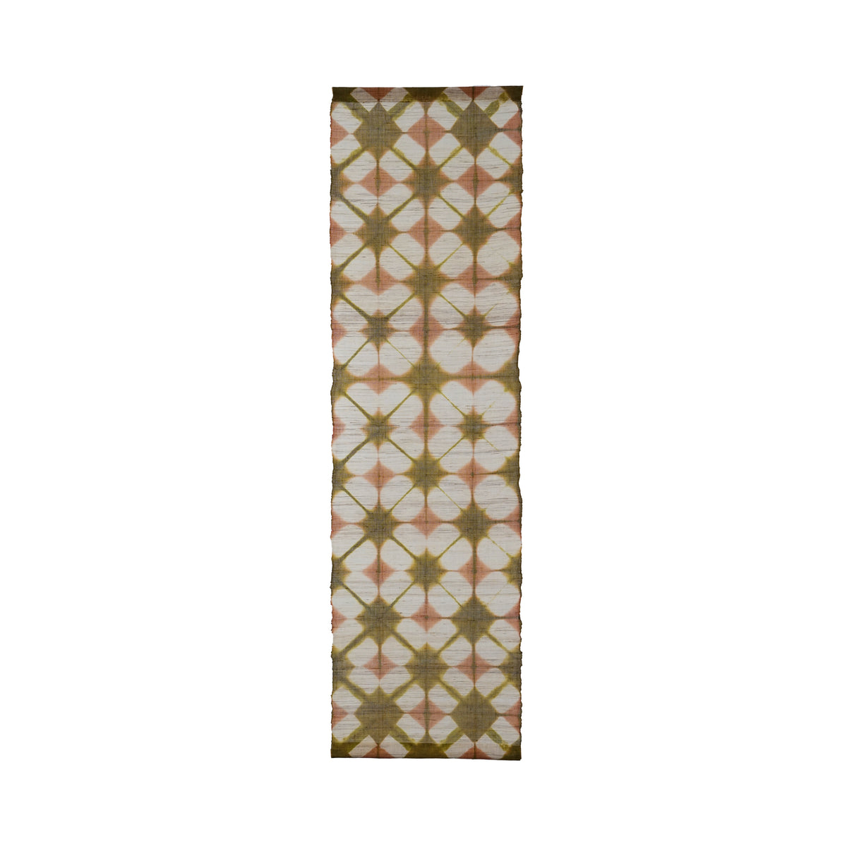 Ramie Cloth Panel — Ochre Duo
