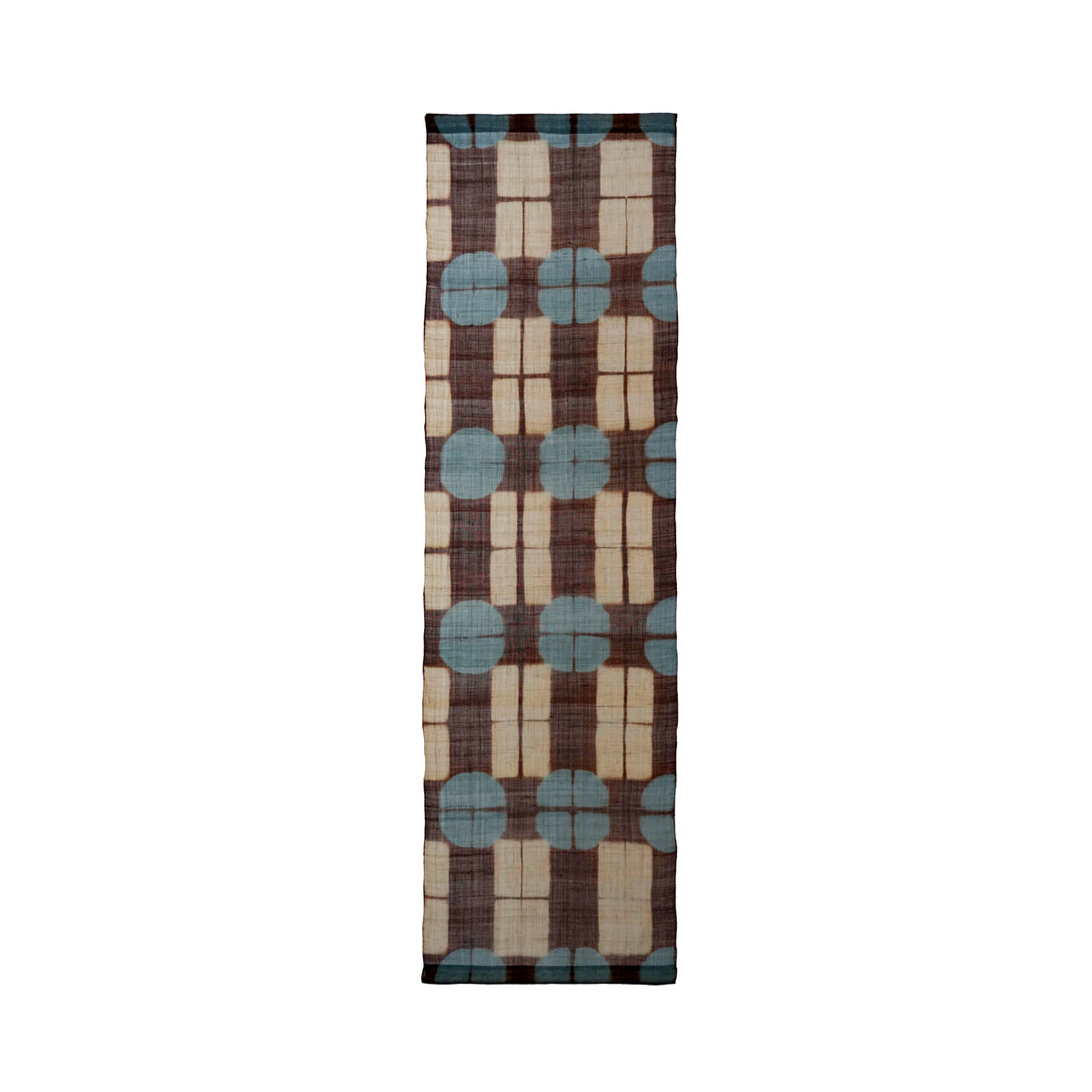 Ramie Cloth Panel — Teal Umber
