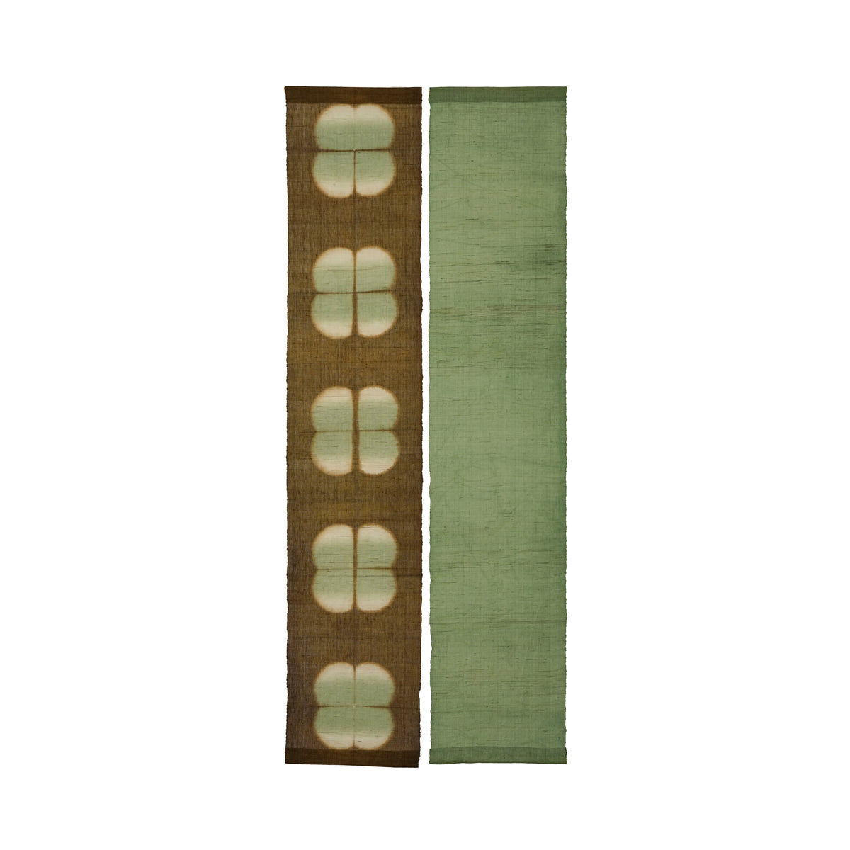 Schmaler Wandbehang aus Ramie – Field Grid