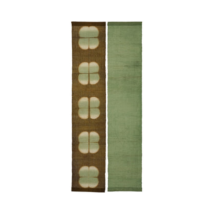 Schmaler Wandbehang aus Ramie – Field Grid