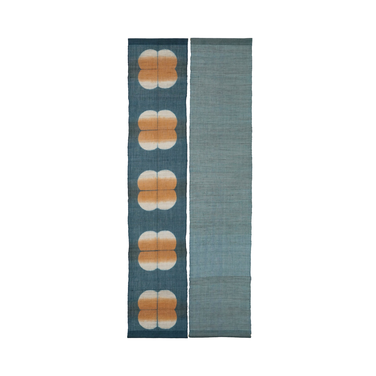 Schmaler Wandbehang aus Ramie – Field Grid