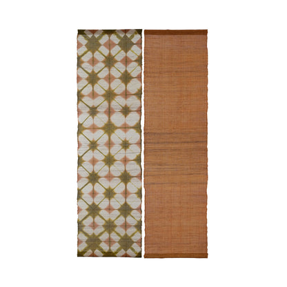 Ramie Cloth Panel — Ochre Duo