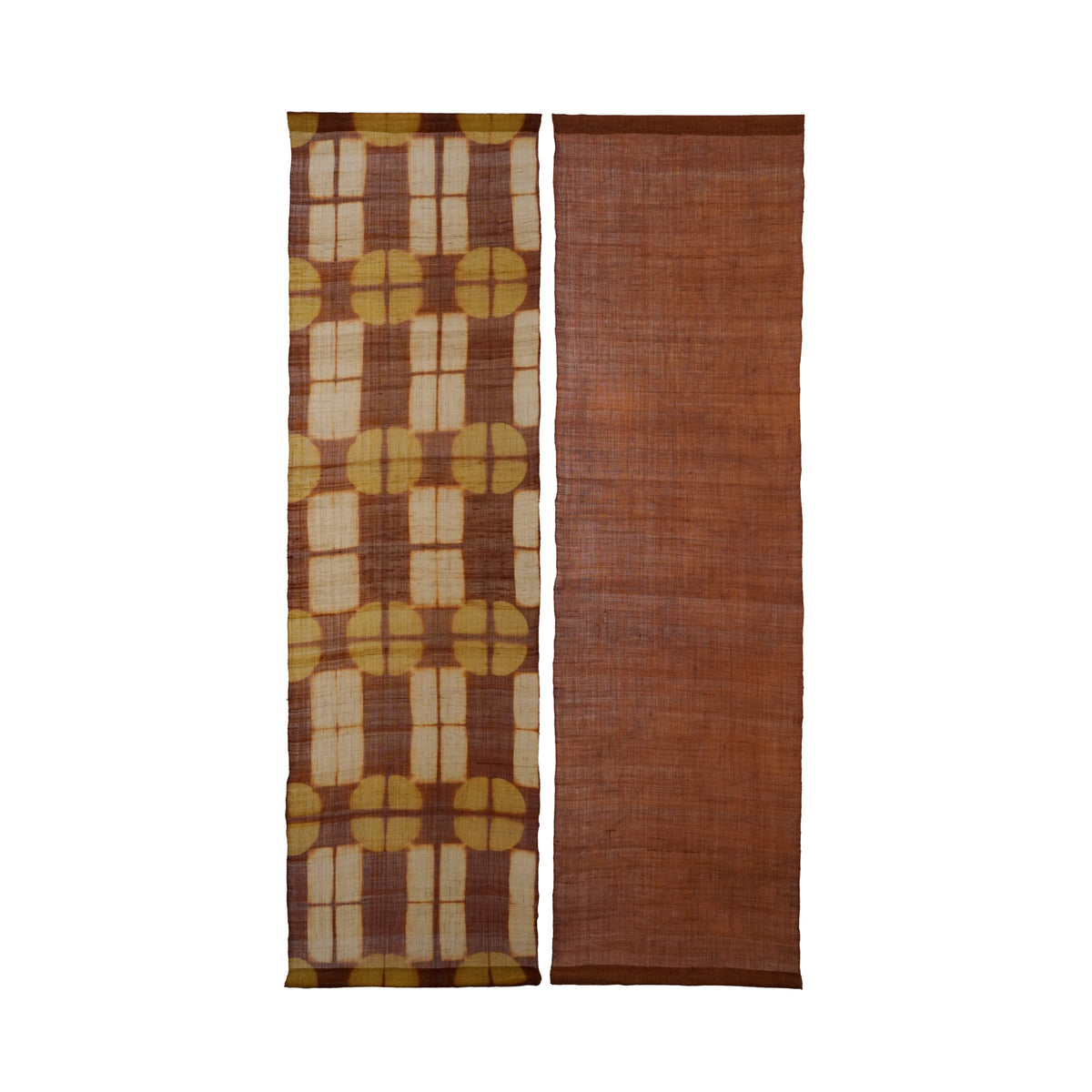 Ramie Cloth Panel — Rust Umber