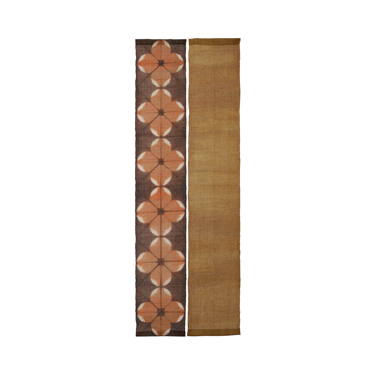 Schmaler Wandbehang aus Ramie – Field Grid