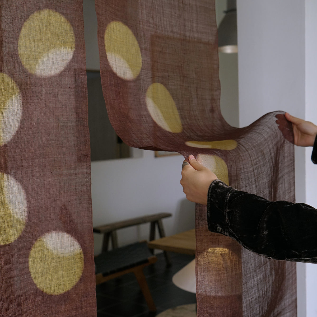 Ramie Cloth Panel — Chestnut Ring