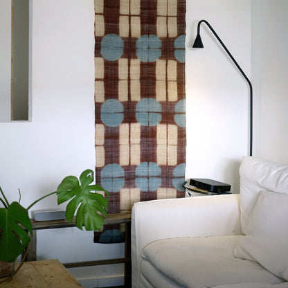 Ramie Cloth Panel — Teal Umber