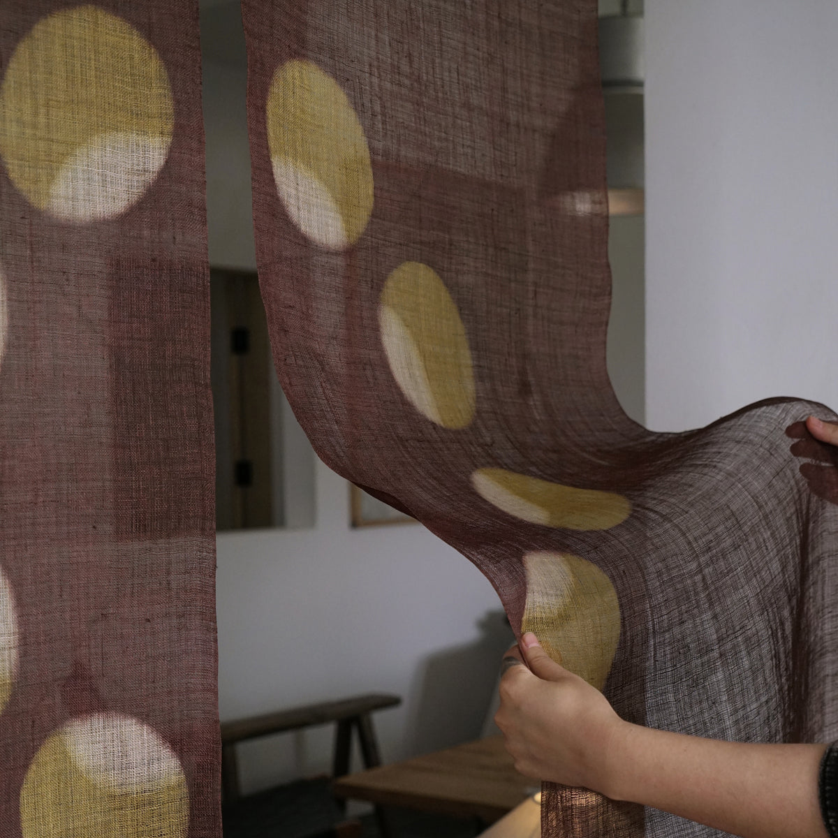 Ramie Cloth Panel — Chestnut Ring