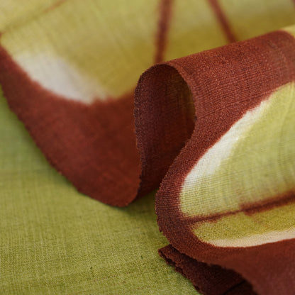 Narrow Ramie Wall Hanging — Wine Olive Blossom