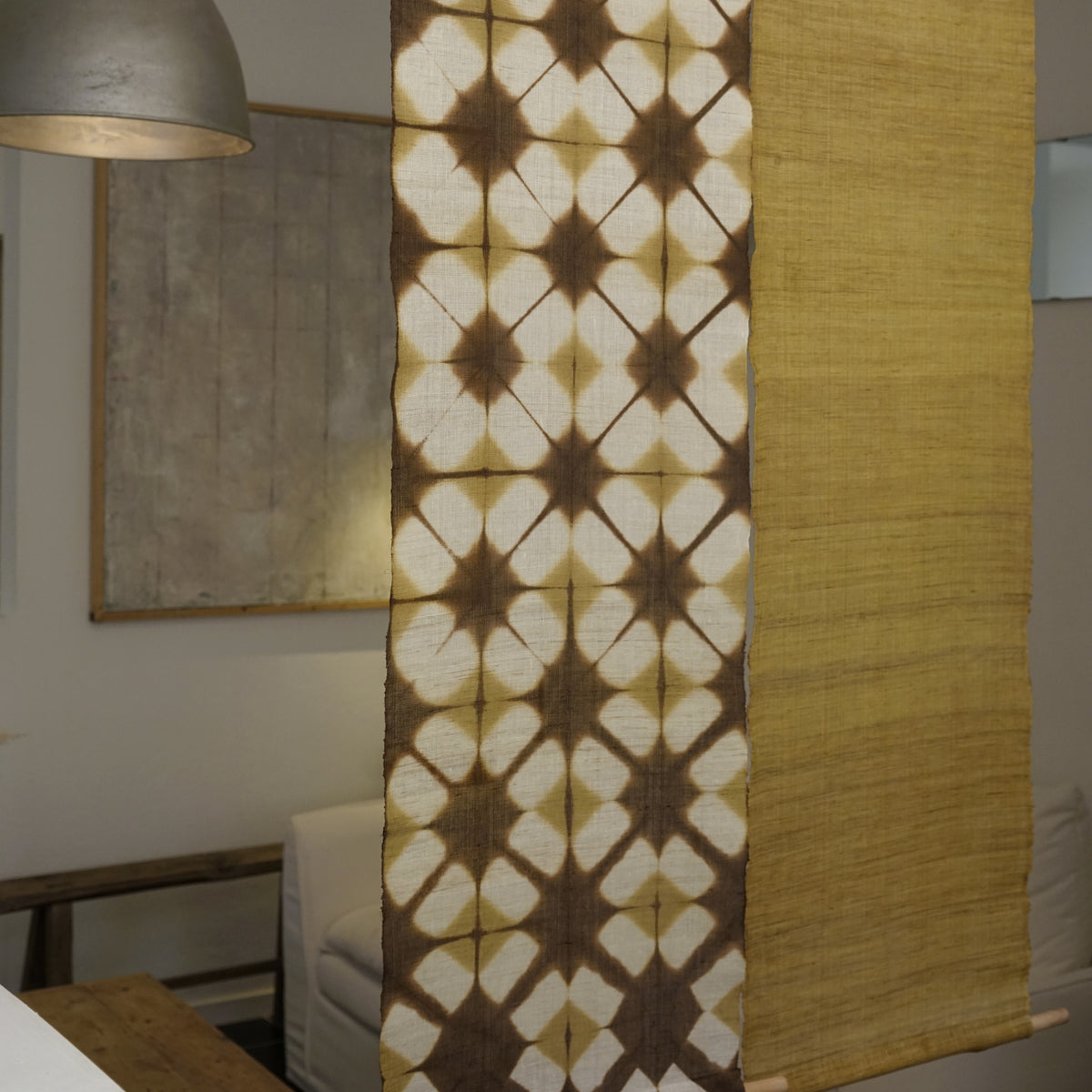 Ramie Cloth Panel — Earth Pair