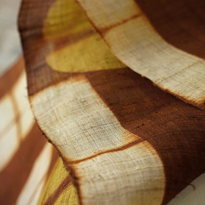 Ramie Cloth Panel — Rust Umber