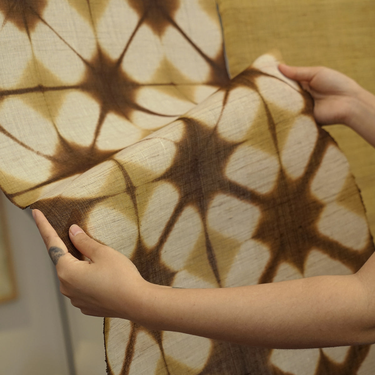 Ramie Cloth Panel — Earth Pair
