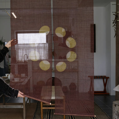 Ramie Cloth Panel — Chestnut Ring