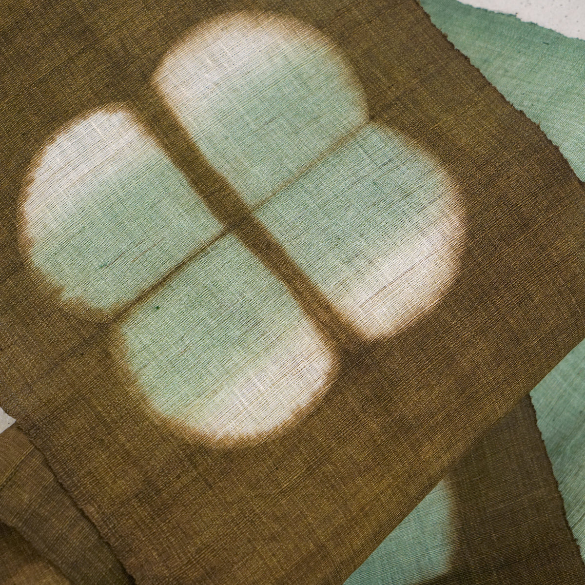 Schmaler Wandbehang aus Ramie – Field Grid