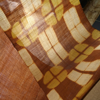 Ramie Cloth Panel — Rust Umber