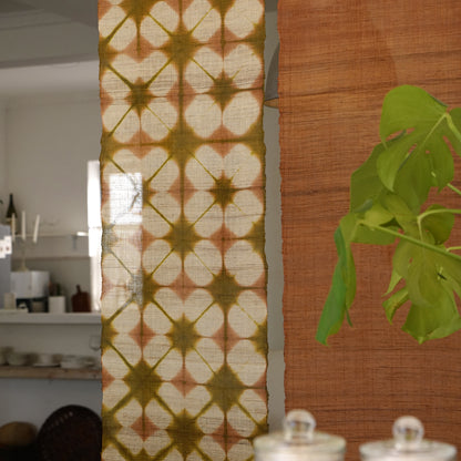 Ramie Cloth Panel — Ochre Duo