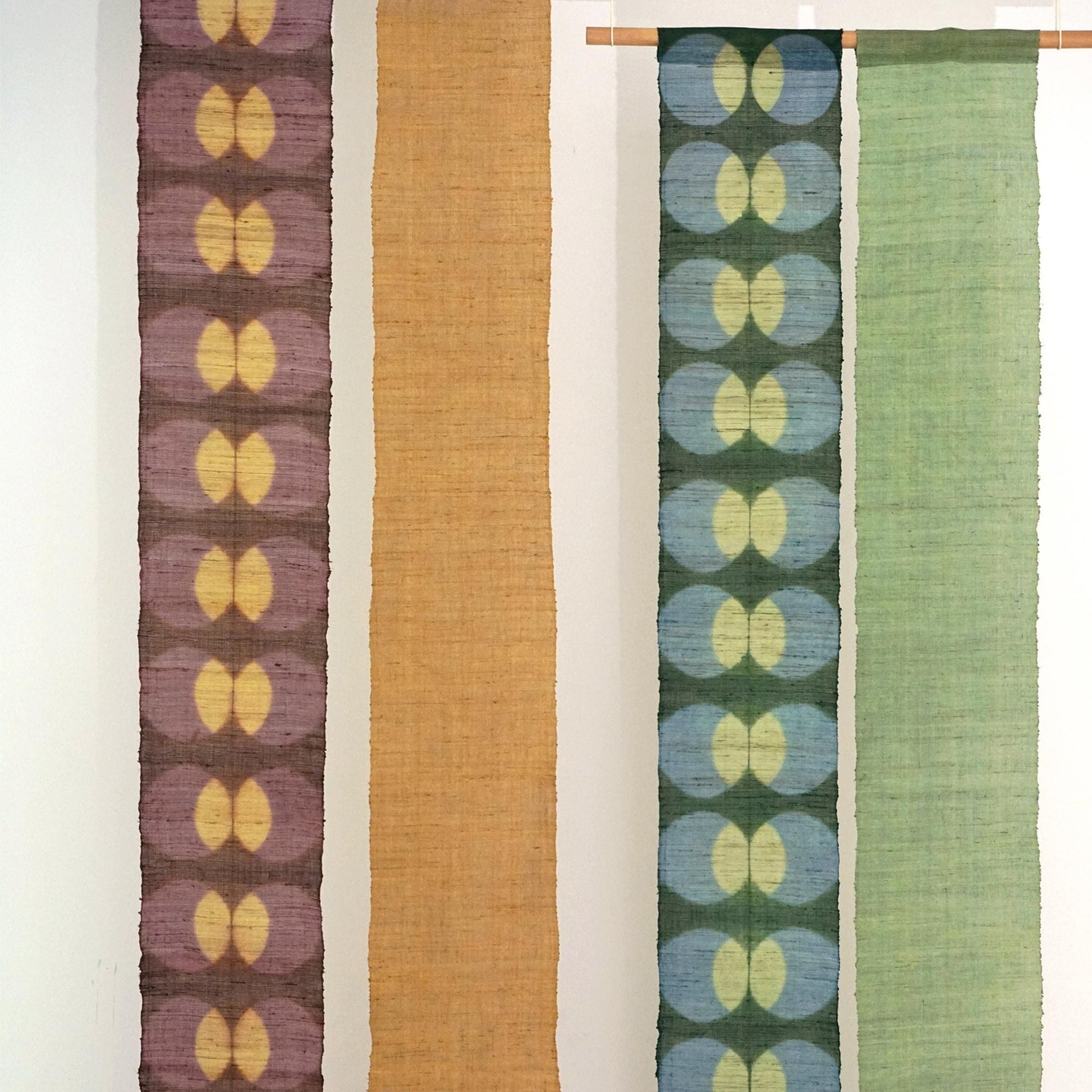 Narrow Ramie — Bean Motif arranged in a styled living room setting