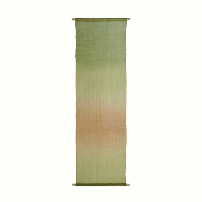 alternate view of Ramie Ombre — Olive Haze in a styled interior