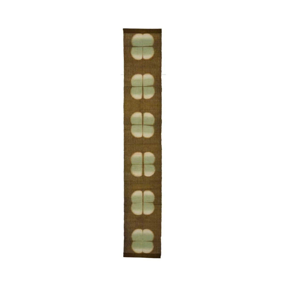 Schmaler Wandbehang aus Ramie – Field Grid