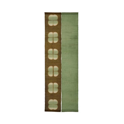 Schmaler Wandbehang aus Ramie – Field Grid