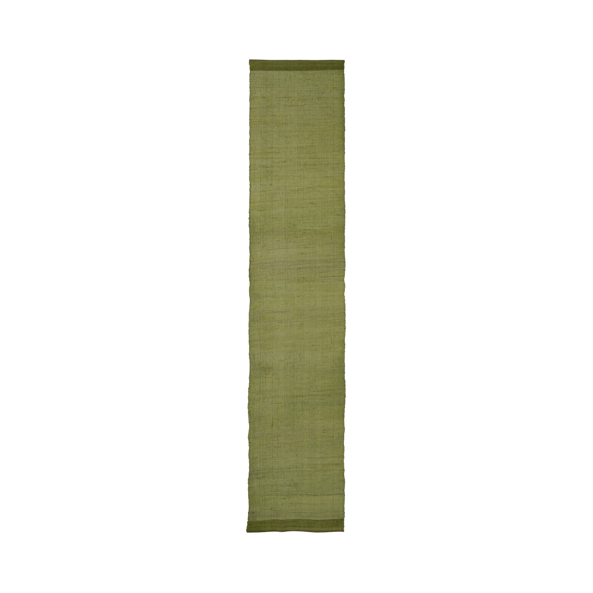 Narrow Ramie Wall Hanging — Wine Olive Blossom