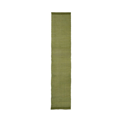 Narrow Ramie Wall Hanging — Wine Olive Blossom