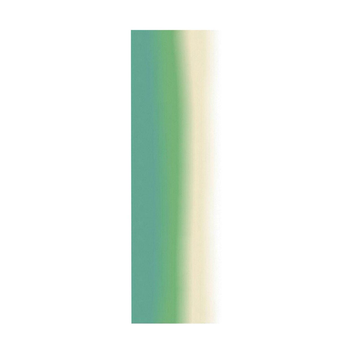 room scene featuring Ramie Ombre — Aqua Fade hung by a window or doorway