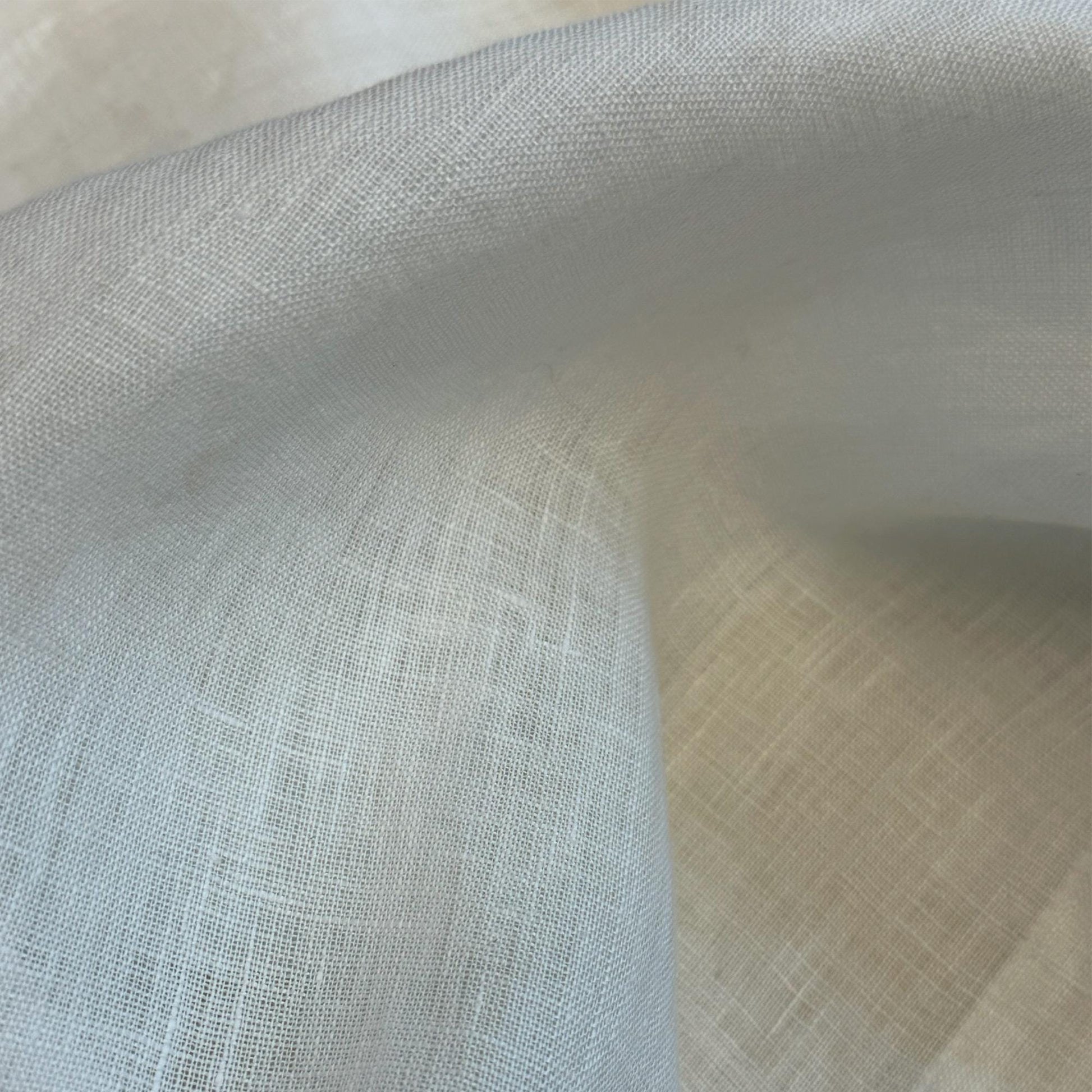 alternate angle of Soft Tone Noren — Yellow White hanging as a two-panel doorway curtain