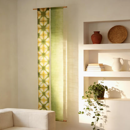 Narrow Ramie — Field Grid arranged in a styled living room setting