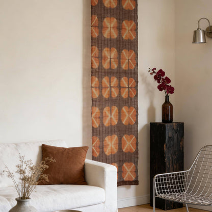 multiple panels of coordinating plant-dyed textiles including Ramie Cloth — Earth Grid