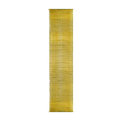 alternate view of Ramie Ombre — Golden Yellow in a styled interior