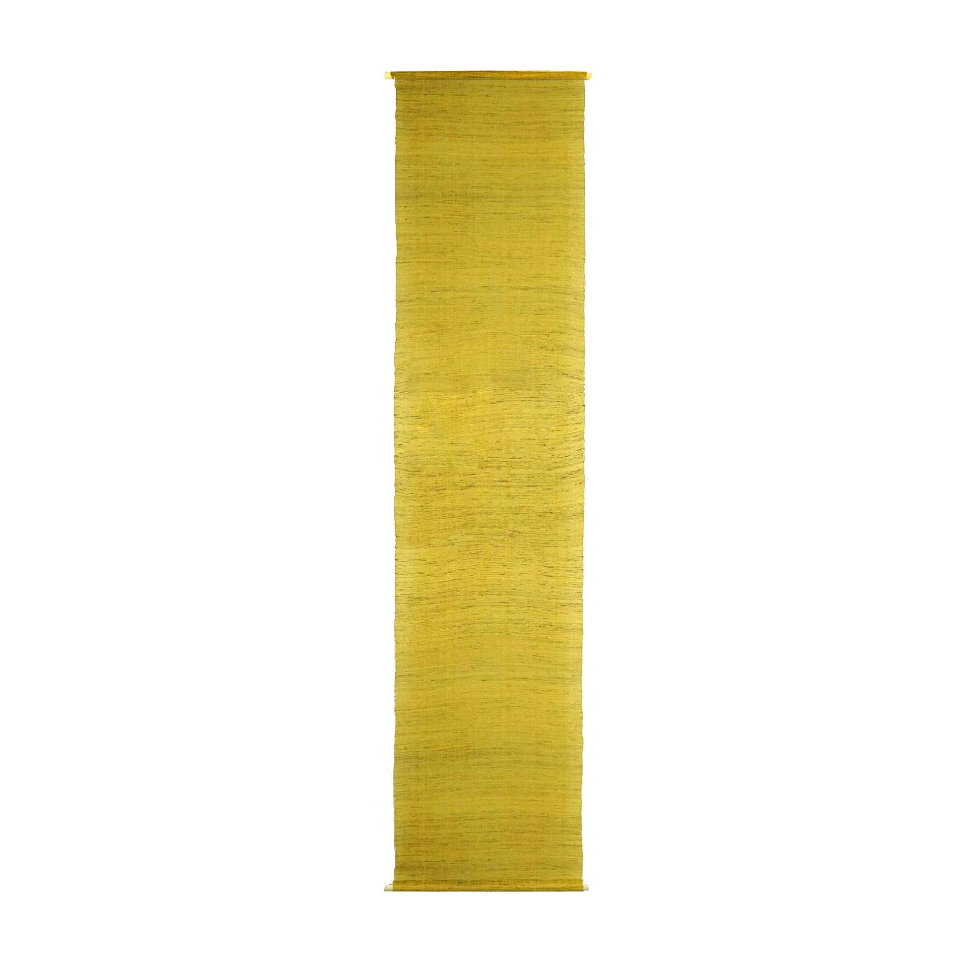 close-up of Ramie Ombre — Golden Yellow showing natural dye and weave