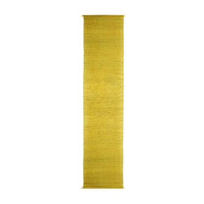 close-up of Ramie Ombre — Golden Yellow showing natural dye and weave