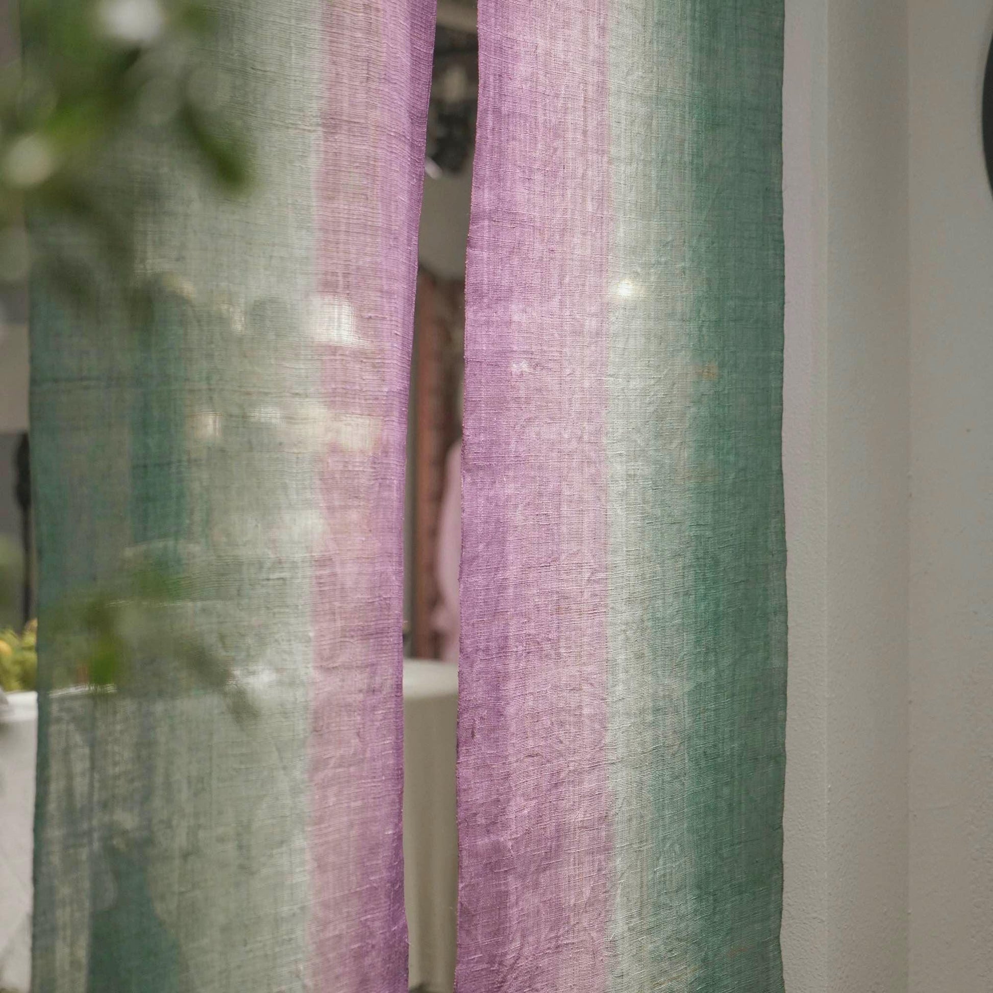 alternate view of Ramie Ombre — Violet Mist in a styled interior