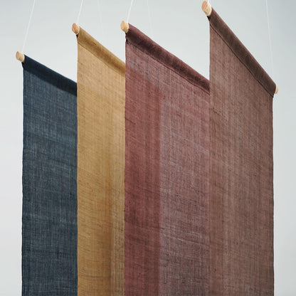 alternate view of Ramie Ombre — Plum Grey in a styled interior