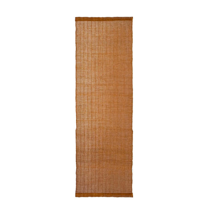 detail view of Ramie Ombre — Ochre Green showing plant-dyed fabric texture