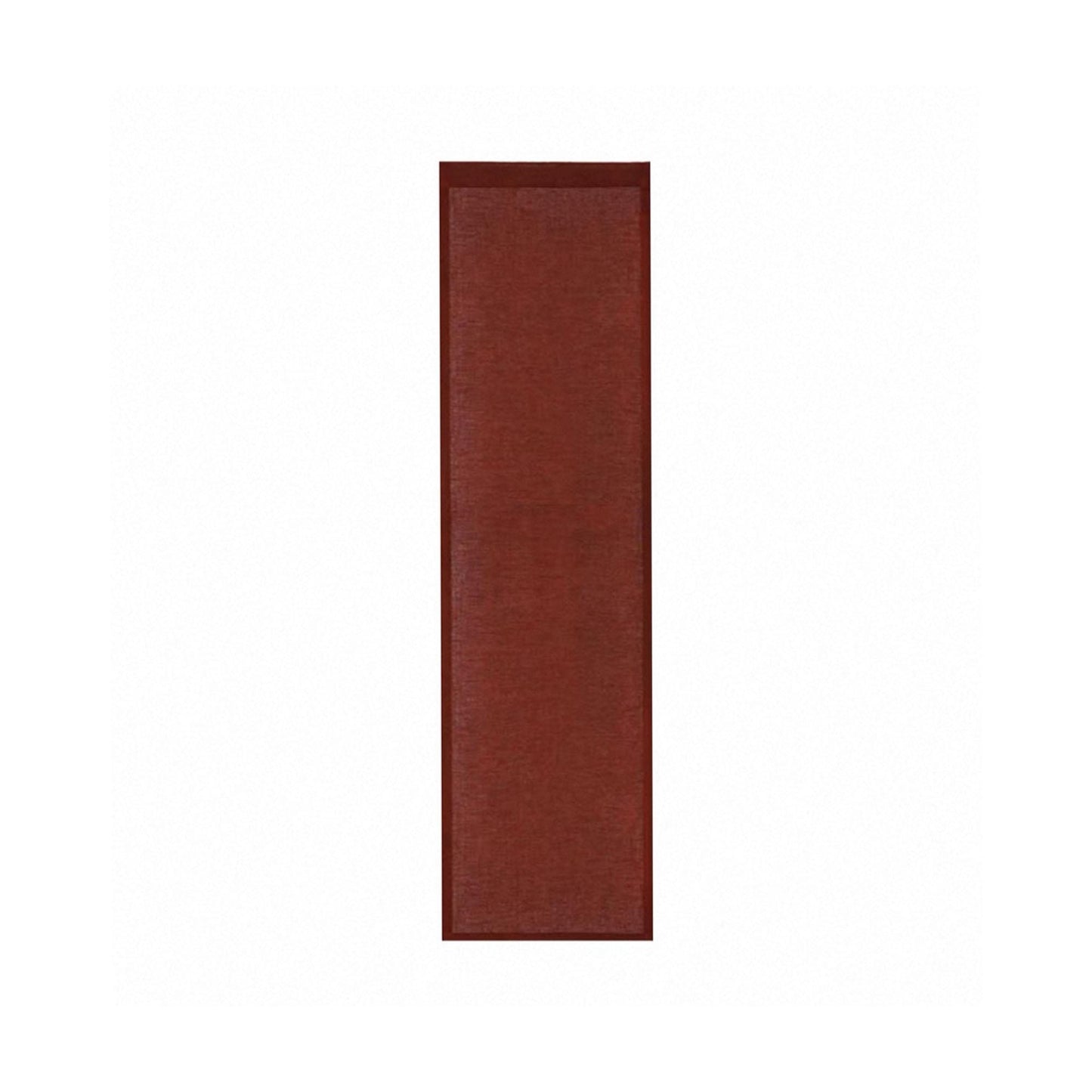 styled room scene with Polka Dot Linen Noren — Brick / Red used as a window or doorway curtain