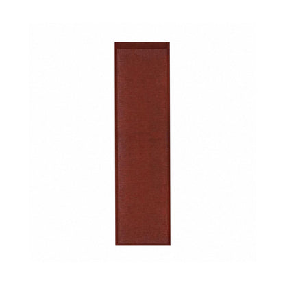 styled room scene with Polka Dot Linen Noren — Brick / Red used as a window or doorway curtain